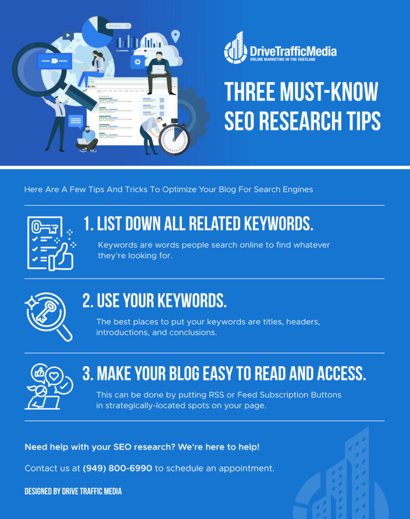 Infographic- 3 Must-Know SEO Research Tips