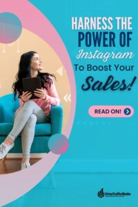 woman-sitting-on-a-couch-holding-a-tablet-blog-title-Harness-the-Power-of-Instagram-To-Boost-Your-Sales-Pinterest-Pin